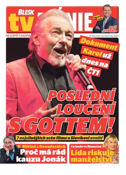 E-magazín Blesk Tv manie - 15.1.2022 - CZECH NEWS CENTER a. s.