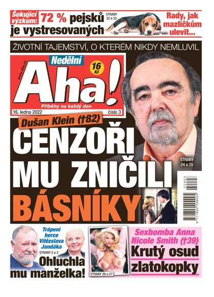 E-magazín Nedělní AHA! - 16.1.2022 - CZECH NEWS CENTER a. s.