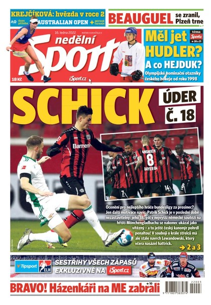 E-magazín Nedělní Sport - 16.1.2022 - CZECH NEWS CENTER a. s.