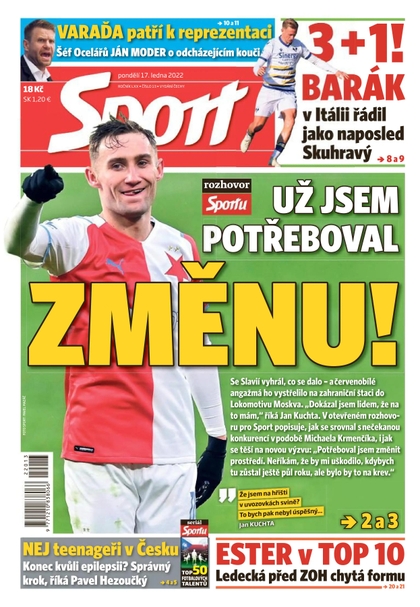 E-magazín Sport - 17.1.2022 - CZECH NEWS CENTER a. s.