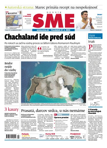 E-magazín SME 17-1-2022 - Petit Press, a.s. 