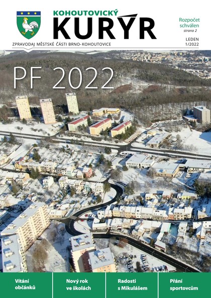 E-magazín Kohoutovický Kurýr - 01/2022 - Městská část Brno Kohoutovice