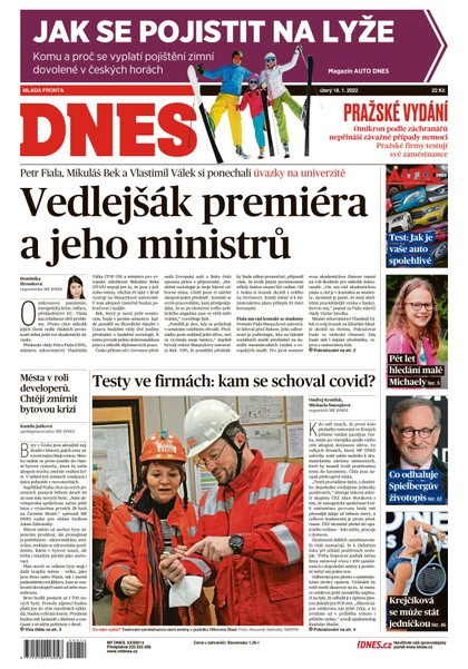 E-magazín MF DNES - 18.1.2022 - MAFRA, a.s.