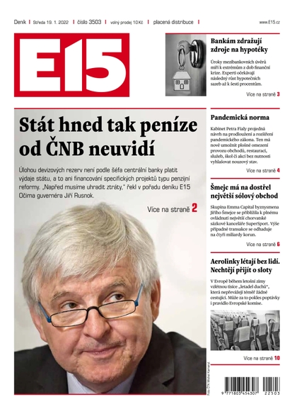 E-magazín E15 - 19.1.2022 - CZECH NEWS CENTER a. s.