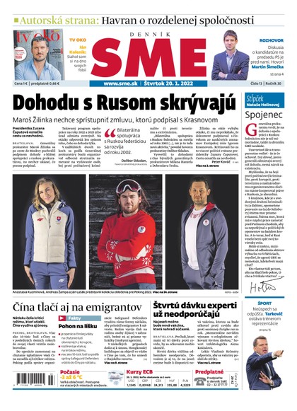 E-magazín SME 20-1-2022 - Petit Press, a.s. 