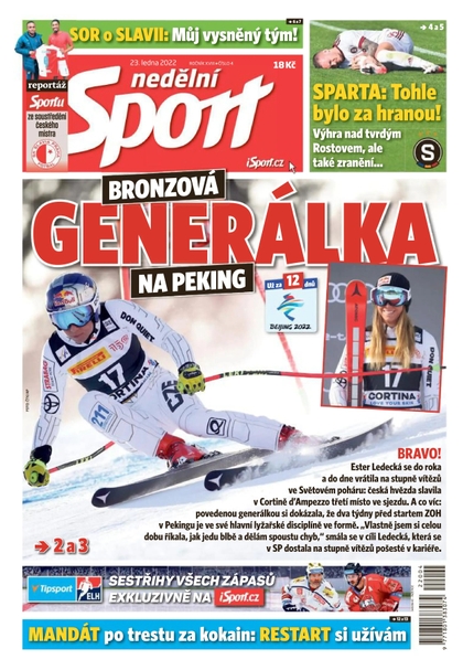 E-magazín Nedělní Sport - 23.1.2022 - CZECH NEWS CENTER a. s.