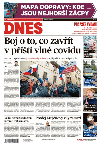 E-magazín MF DNES - 26.1.2022 - MAFRA, a.s.