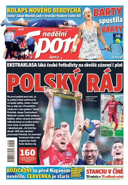 E-magazín Nedělní Sport - 30.1.2022 - CZECH NEWS CENTER a. s.