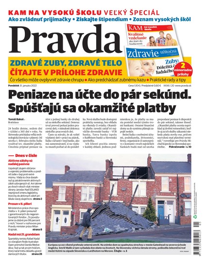 E-magazín Denník Pravda 31. 1. 2022 - OUR MEDIA SR a. s.