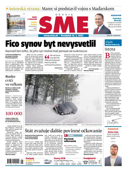 E-magazín SME 31-1-2022 - Petit Press, a.s. 