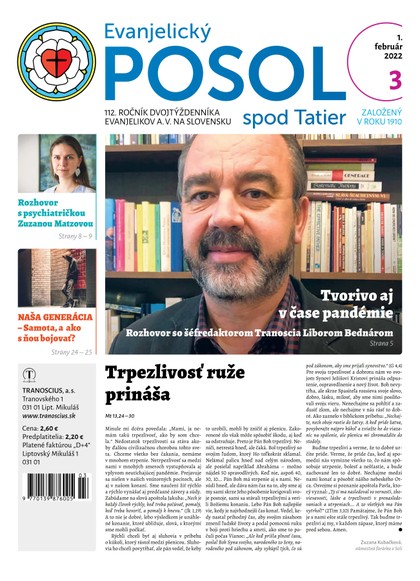 E-magazín Evanjelický POSOL spod Tatier 3-2022 - TRANOSCIUS a.s.