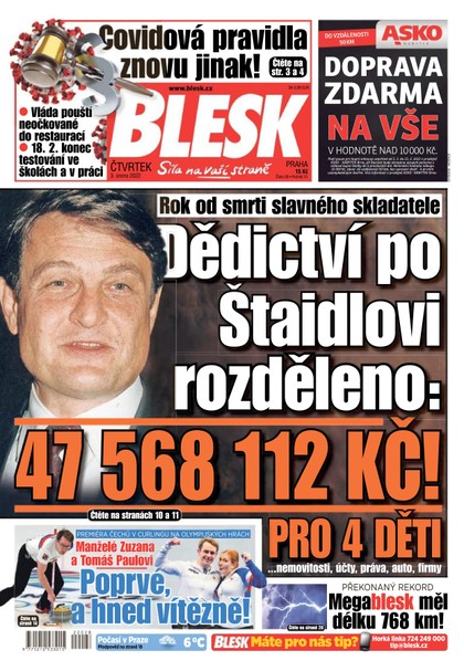 E-magazín Blesk - 3.2.2022 - CZECH NEWS CENTER a. s.