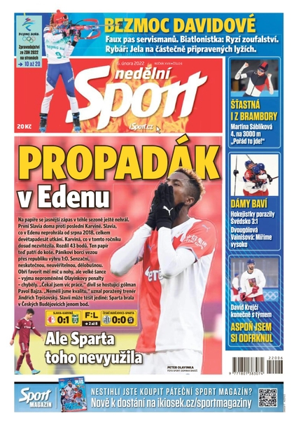 E-magazín Nedělní Sport - 6.2.2022 - CZECH NEWS CENTER a. s.