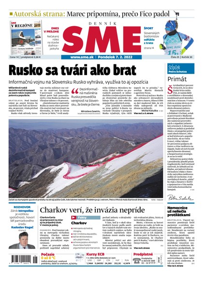 E-magazín SME 7-2-2022 - Petit Press, a.s. 
