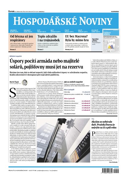E-magazín HN 029 - 10.2.2022 - Economia, a.s.
