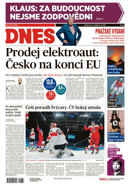 E-magazín MF DNES - 12.2.2022 - MAFRA, a.s.