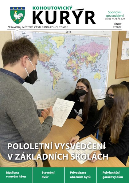 E-magazín Kohoutovický Kurýr - 02/2022 - Městská část Brno Kohoutovice
