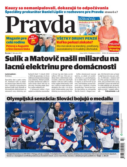 E-magazín Denník Pravda 17.02.2022 - OUR MEDIA SR a. s.