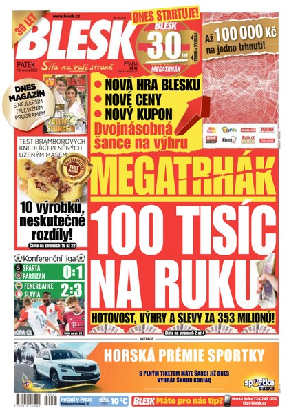 E-magazín Blesk - 18.2.2022 - CZECH NEWS CENTER a. s.