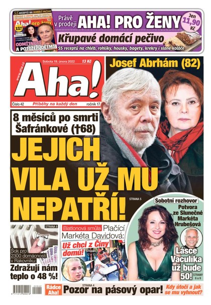 E-magazín AHA! - 19.2.2022 - CZECH NEWS CENTER a. s.