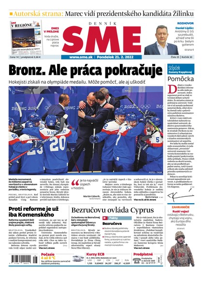E-magazín SME 21-2-2022 - Petit Press, a.s. 