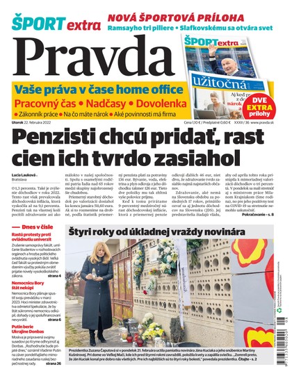 E-magazín Denník Pravda 22. 2. 2022 - OUR MEDIA SR a. s.