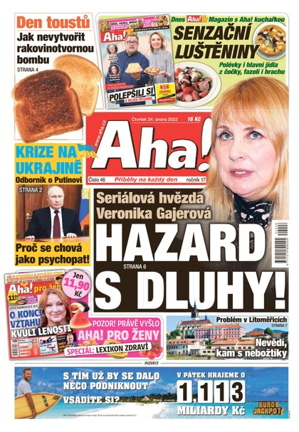 E-magazín AHA! - 24.2.2022 - CZECH NEWS CENTER a. s.