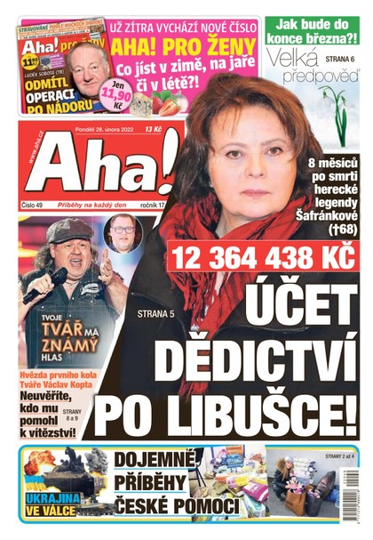 E-magazín AHA! - 28.2.2022 - CZECH NEWS CENTER a. s.