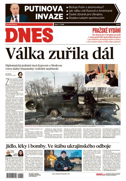 E-magazín MF DNES - 1.3.2022 - MAFRA, a.s.