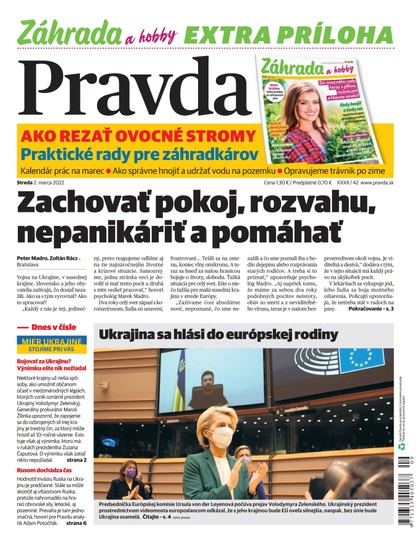 E-magazín Denník Pravda 2. 3. 2022 - OUR MEDIA SR a. s.