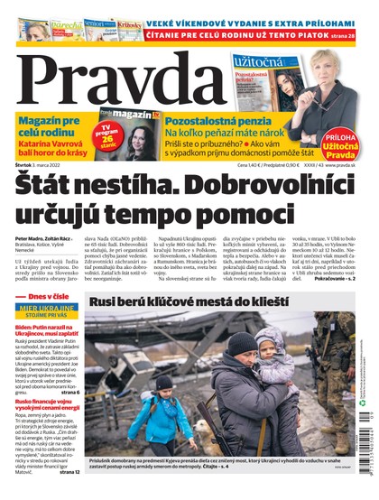 E-magazín Denník Pravda 3. 3. 2022 - OUR MEDIA SR a. s.