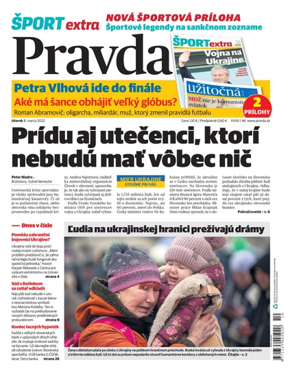 E-magazín Denník Pravda 8. 3. 2022 - OUR MEDIA SR a. s.