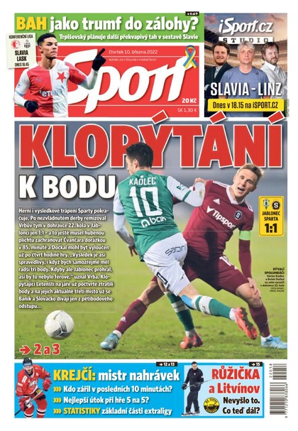 E-magazín Sport - 10.3.2022 - CZECH NEWS CENTER a. s.