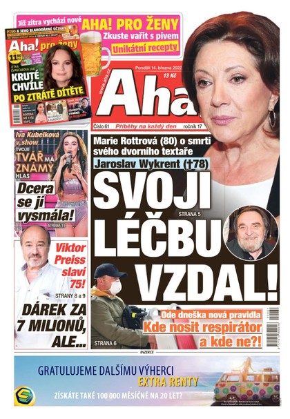 E-magazín AHA! - 14.3.2022 - CZECH NEWS CENTER a. s.