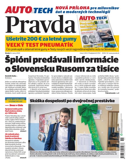 E-magazín Denník Pravda 16. 3. 2022 - OUR MEDIA SR a. s.