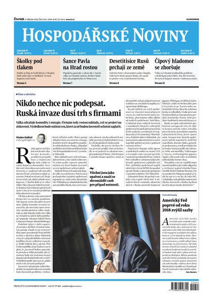E-magazín HN 054 - 17.03.2022  - Economia, a.s.