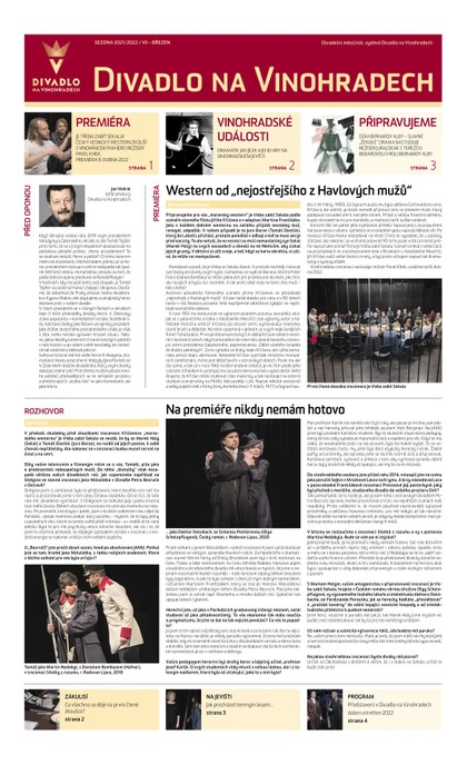 E-magazín HN 054 - 17.3.2022 Divadlo na Vinohradech - Economia, a.s.