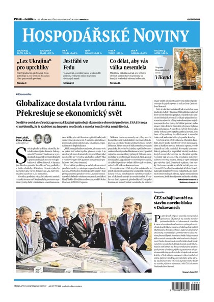 E-magazín HN 055 - 18.03.2022  - Economia, a.s.