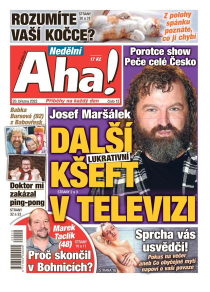 E-magazín Nedělní AHA! - 20.3.2022 - CZECH NEWS CENTER a. s.