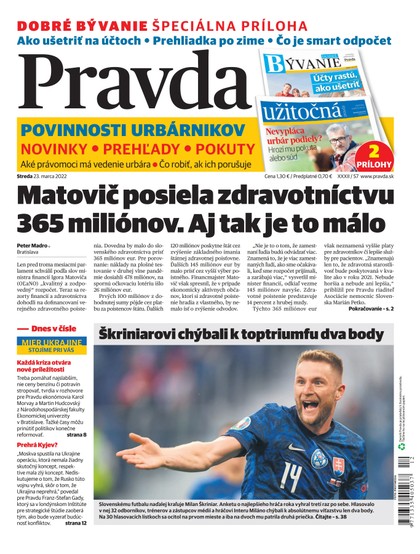 E-magazín Denník Pravda 23. 3. 2022 - OUR MEDIA SR a. s.