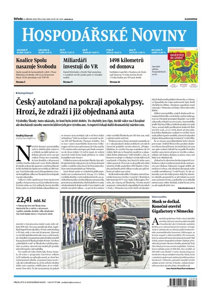 E-magazín HN 058 - 23.3.2022 - Economia, a.s.