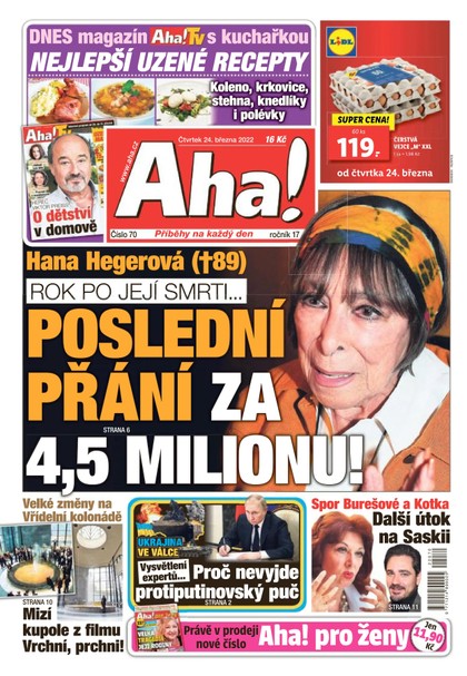 E-magazín AHA! - 24.3.2022 - CZECH NEWS CENTER a. s.