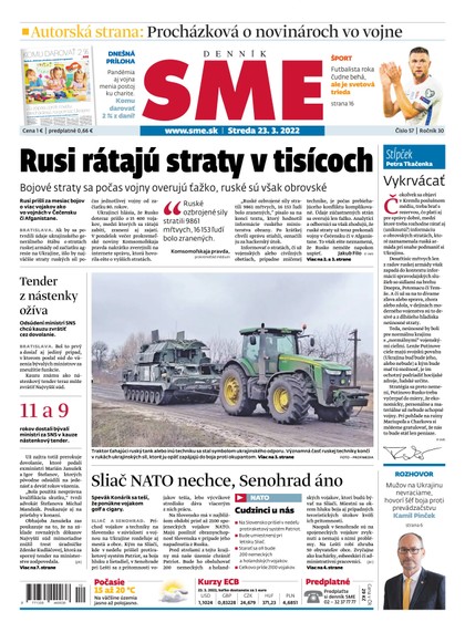 E-magazín SME 23-3-2022 - Petit Press, a.s. 