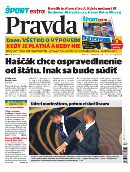E-magazín Denník Pravda 29. 3. 2022 - OUR MEDIA SR a. s.