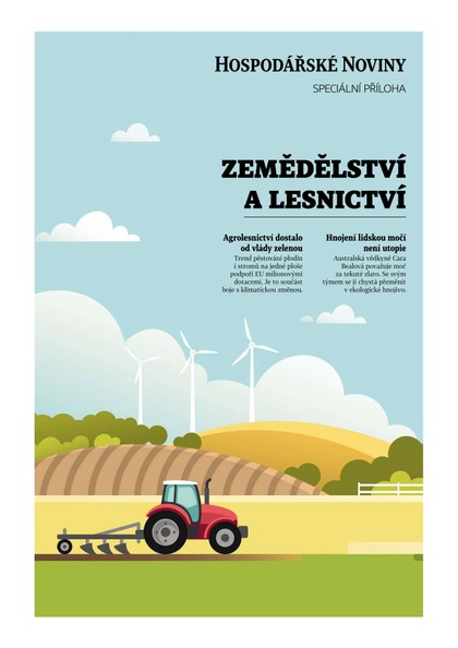 E-magazín HN 062 - 29.03.2022 Zemědělství a lesnictví  - Economia, a.s.