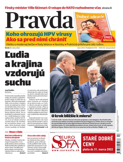 E-magazín Denník Pravda 30. 3. 2022 - OUR MEDIA SR a. s.