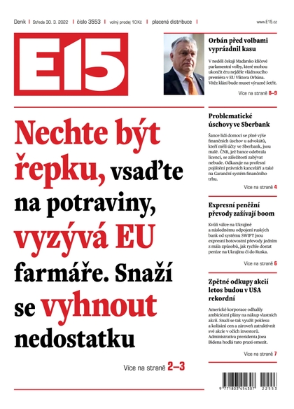 E-magazín E15 - 30.3.2022 - CZECH NEWS CENTER a. s.