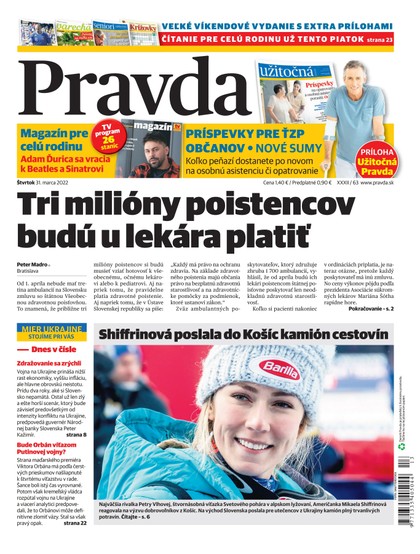 E-magazín Denník Pravda 31. 3. 2022 - OUR MEDIA SR a. s.