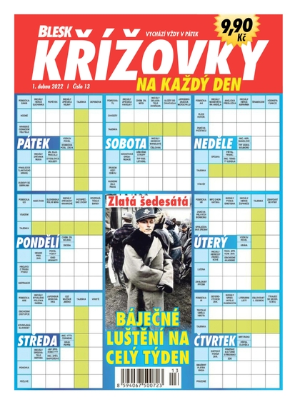 E-magazín Blesk Křížovky na každý den - 13/2022 - CZECH NEWS CENTER a. s.