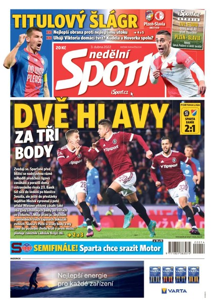 E-magazín Nedělní Sport - 3.4.2022 - CZECH NEWS CENTER a. s.